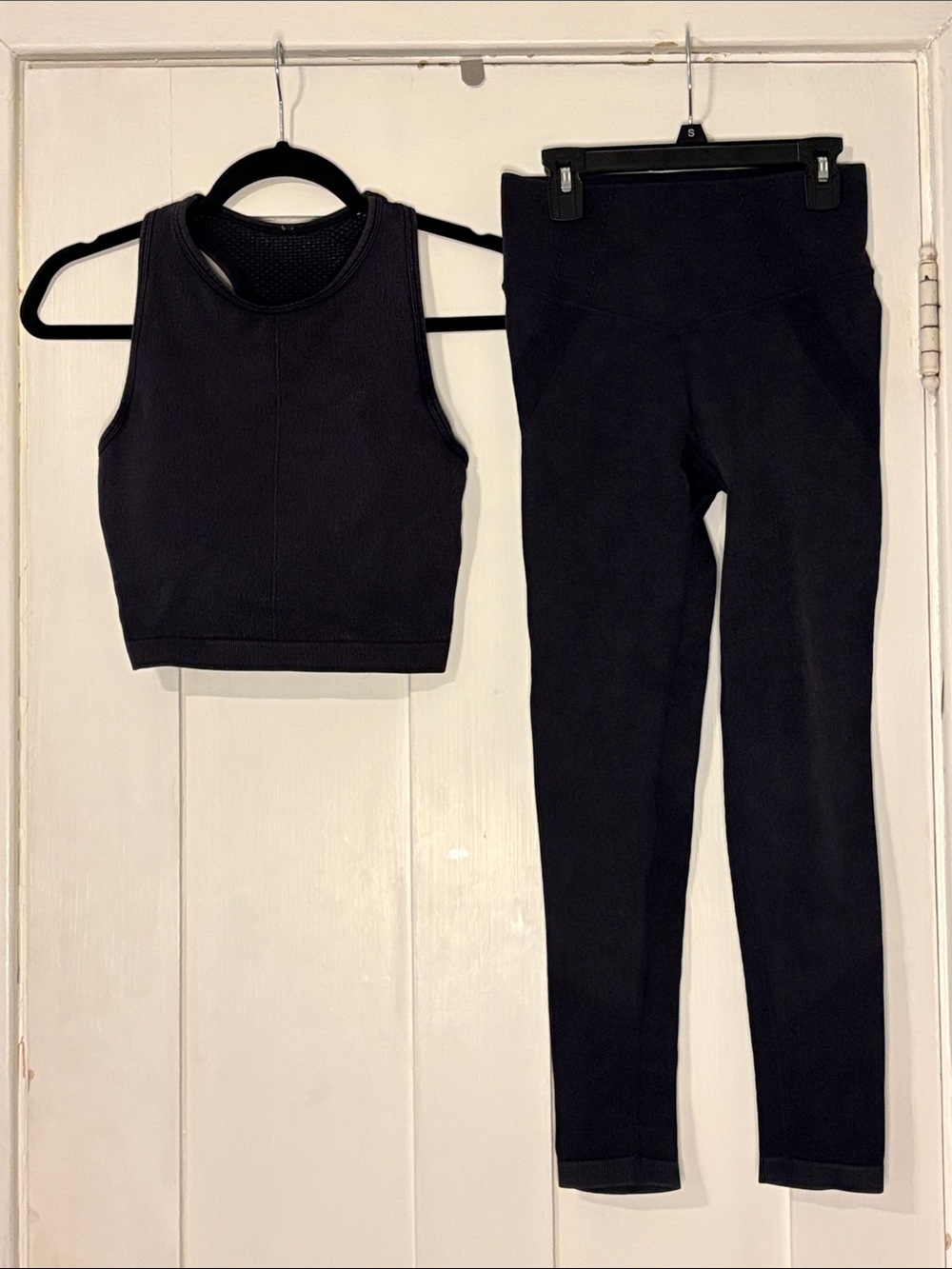 JoyLab Black High-Rise Leggings & matching cropped top